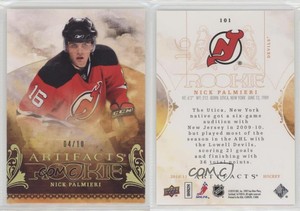 2010-11 Upper Deck Artifacts Rookie Rainbow /10 Nick Palmieri #101 Rookie RC