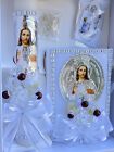 New Boys First Communion Candle Box Gift 4Pc Set Spanish Missal Vela Espanol