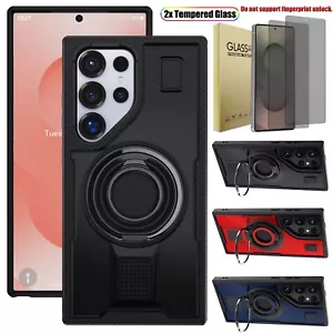 Funda Carcasa Teléfono Doble Anillo Para Samsung S25 Ultra S25+ / Privacidad Vidrio Templado - Imagen 1 de 42