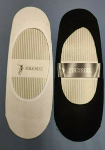 6 X No Show invisible Socks Non-slip Heel Grip Men's Women's  NWT Size 7-12 - Picture 1 of 6