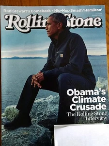 Rolling Stone Magazine Obama's Climate Crusade Rod Stewart #1245 Oct 8, 2015  - Picture 1 of 2