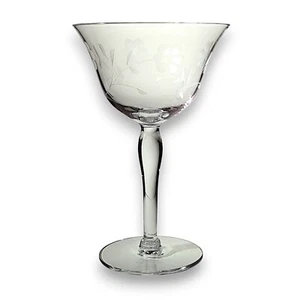 Vintage Princess House Heritage Hand Blown Crystal Goblet Glass - Picture 1 of 5