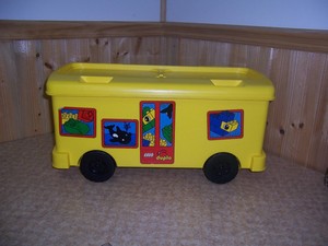 lego duplo bus storage container