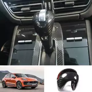 Para Porsche Macan 2022-2023 fibra de carbono cambio de engranajes de automóvil perno cubierta de cabeza borde - Imagen 1 de 7