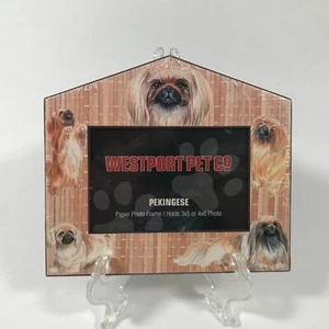 Westport Pet Co Pekingese Free Standing Paper Photo Frame Holds 3"X5"/4"X6" NIP - Picture 1 of 11