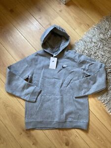 Nike Boys XL Size Grey Authentic Hoodie with Logos New