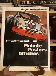 Vintage PORSCHE PLAKATE POSTERS AFFICHES JURGEN LEWANDOWSKI HC DJ 1984 - Imagen 1 de 19
