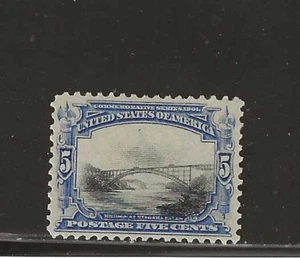 US Scott #297 come nuovo mai incernierato 5c ultra 1901 da vignetta Pan American spostata - Foto 1 di 2