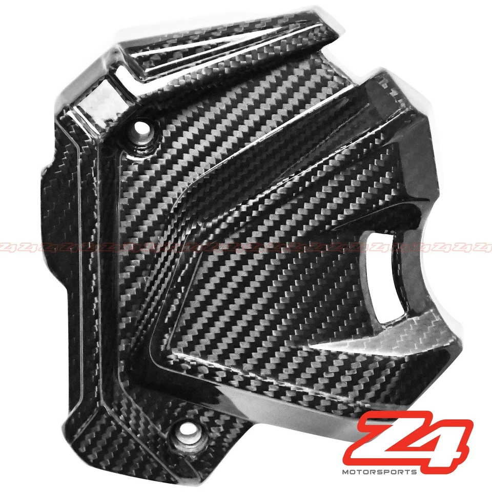 Carenado protector de carcasa de cadena lateral de fibra de carbono Kawasaki Ninja 650 2017-2025 Foto 1 de 1