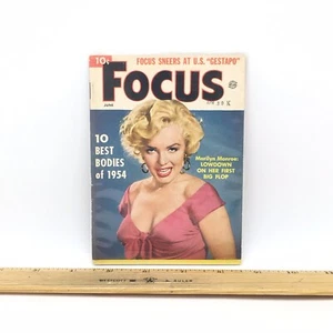 MARILYN MONROE *FOCUS* JUNI 1954 CHEESECAKE COVER / POCKET 4 X 6 SIZE - Bild 1 von 3