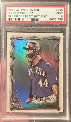 2023 Topps Ginter Julio Rodriguez Silver Portrait Hot Box #355 Low Pop PSA 9 🔥 - Image 1 of 3