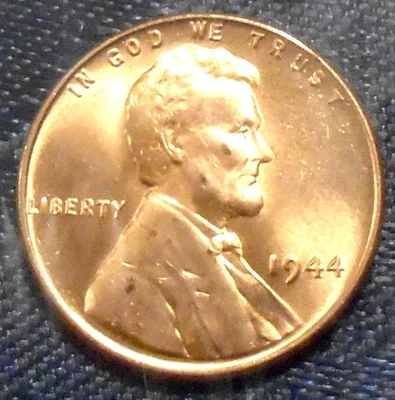 1944 Wheat Cent BU Gem Brilliant UNCIRCULATED RED WWll Rarity MANY BU DATES HERE - Image 1 of 3