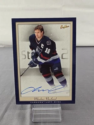 2005-06 Upper Deck улей Маркус Наслунд 5 x 7 с автографом фото карта Canucks - Изображение 1 из 4