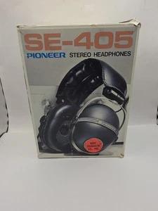 Pioneer SE-405 Stereo Headphones Adjustable Volume Vintage Over-Ear 1970s  - Picture 1 of 13