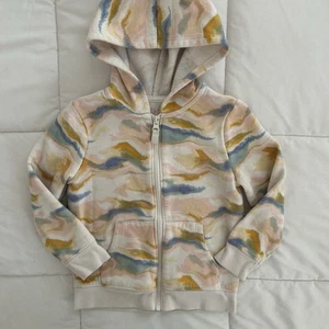 Cat & Jack Kleinkind Mädchen Kapuzenpullover mit Reißverschluss Größe 4T - Bild 1 von 4