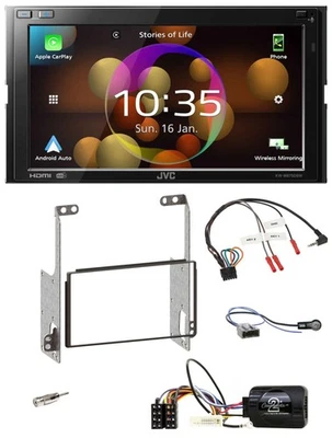 JVC DAB Lenkrad 2DIN Bluetooth USB Autoradio für Nissan X-Trail 09-14 T31 schwar - Bild 1 von 4