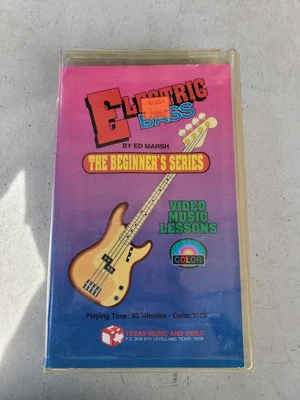 Electric Bass By Ed Marsh-The Beginner's Series-VHS-Video Lessons-Texas Music - Image 1 of 4