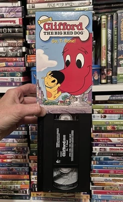 Clifford the Big Red Dog VHS Tape Late Release 2002 Cartoon HTF OOP Rare Video - Image 1 of 4