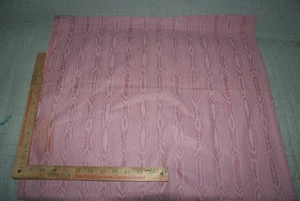 Dusty Rose Moire Cotton Design Fabric Sewing Craft Quilting 20x 42 W Fast Ship - Picture 1 of 2