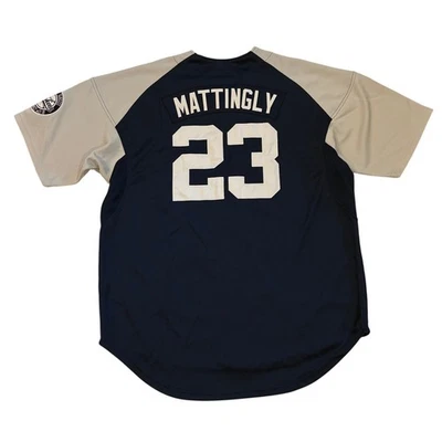 Camiseta de béisbol vintage Nike New York Yankees Don Mattingly #23 para hombre azul mediano Foto 1 de 4