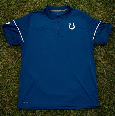 Indianapolis Colts Nike NFL Dri-FIT Polo Entrenamiento Azul Para Hombre XL NUEVO SIN ETIQUETAS Foto 1 de 4