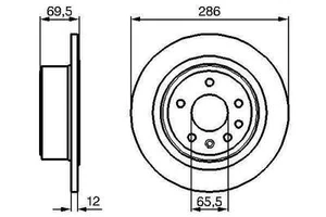 NUOVI DISCHI FRENO POSTERIORI VAUXHALL OMEGA B 0986478609 569208 5 69 208 90444513 DSK926 - Foto 1 di 1