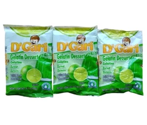 (3-PACK) D'Gari Lime Gelatin Mix Limon Gelatina 4.2 oz. Exp. 05/2026 - Picture 1 of 4