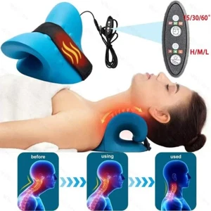 Estirador de cuello eléctrico pulso tracción cervical relajación calefacción punto de acupuntura masaje-3 - Imagen 1 de 17