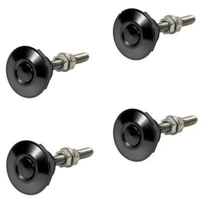 4Pcs Car Bumper Hood Push Button Quick Release Pin Engine Bonnet Lock Latch Clip - Image 1 of 4