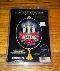 Dimensions Gold Collection Petites CANDELIT NOEL Counted Cross Stitch 8561 - Picture 1 of 2