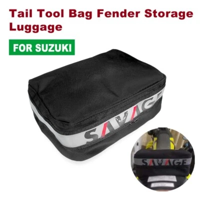 Bolsa de herramientas trasera guardabarros equipaje de almacenamiento para SUZUKI DRZ 400S/SM/E 250 125L DR 200SE Foto 1 de 4