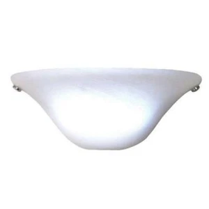 Smart Solar IEL-4300 Frosted Marble Glass Half Moon Sconce - 3D Backplate - Picture 1 of 1
