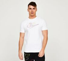 Men's Nike Futura Club Multi Logo Sportswear T-Shirt White DZ2871-100