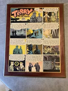 TERRY AND THE PIRATES COMIC STRIP LAMINIERT AUF RAHMEN  - Bild 1 von 6