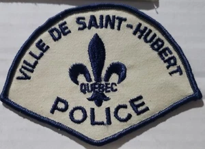 VINTAGE CANADA QUEBEC VILLE DE SAINT-HUBERT POLICE OFFICER UNIFORM PATCH BADGE - Picture 1 of 2