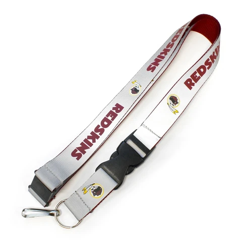 Washington Redskins Football NFL Reflective Lanyard Keychain w/ Safety Clip Cover