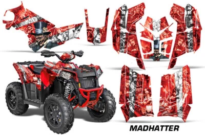 ATV Graphics Kit Decal For Polaris Scrambler 850XP 1000XP 13-22 Mad Hatter RW - Image 1 of 2