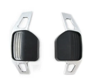 Alu DSG Schaltwippen Verlängerung für Audi A3 A4 A5 A6 A8 Q5 Q7 R8 TT Silber - Bild 1 von 4