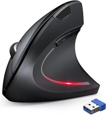 Wireless Ergonomic Design Vertical Optical Mouse Mice 4800 DPI / 2.4GHz - Image 1 of 4