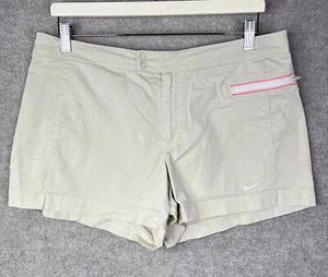 Vintage Nike Shorts Girls Large (12-14) Tan Hiking Pocket Drawstring Stretch - Picture 1 of 12