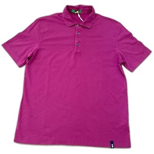$175 Drumohr NUEVO CON ETIQUETAS Para hombres L Prenda Algodón Teñido Polo Púrpura Preppy Diseñador - Imagen 1 de 8