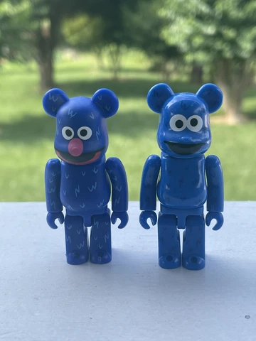 Sesame Street Be@rbrick 100% Grover Cookie Monster Bearbrick Set Lot Of Two Cover