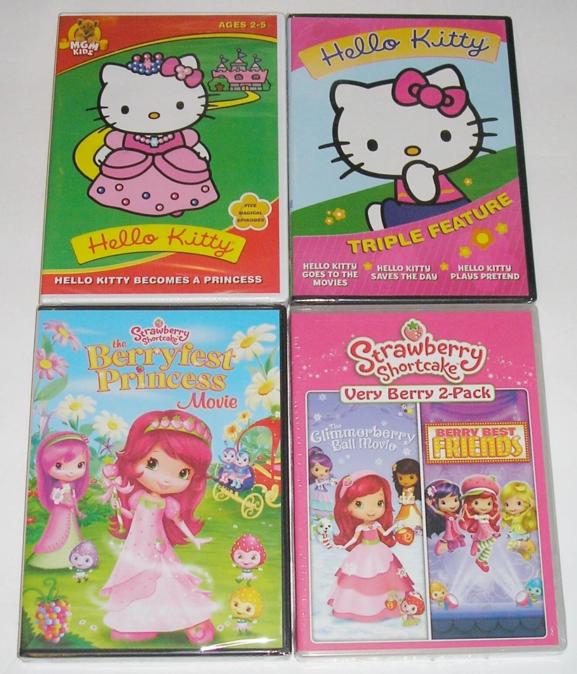 Strawberry Shortcake & Hello Kitty DVD Lot - Hello Kitty Becomes a Princess (New - Image 1 of 1