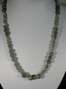 20" Labradorite Bead Necklace - Picture 1 of 2