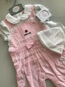 Baby girls Spanish romany gingham romper top set 3-6 months - Picture 1 of 4