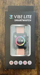 3+ Vibe Lite Smartwatch Fitness Trackers Blood Oxygen Heart Rate Pink~NEW In Box - Picture 1 of 3