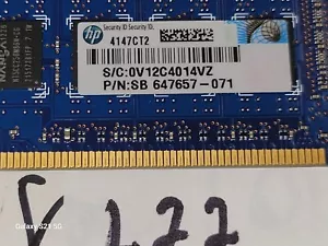 1X NT4GC72C8PG0NF-CG 647657-071 4GB 2RX8 PC3L-10600E Server Memory Module - Picture 1 of 2