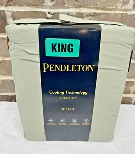 Pendleton King Size 4 Piece Sheet Set Cooling Technology Desert SAGE Green NEW - Picture 1 of 5