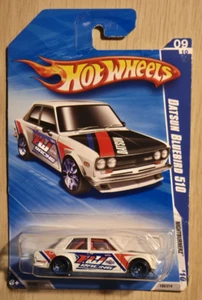 2010 HOT WHEELS NIGHT BURNERZ WHITE DATSUN BLUEBIRD 510 09/10 - Picture 1 of 3