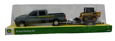 2023   Tomy    John Deere   Pickup Truck Hauling John Deere Skid Loader  1/32 - Image 1 of 4